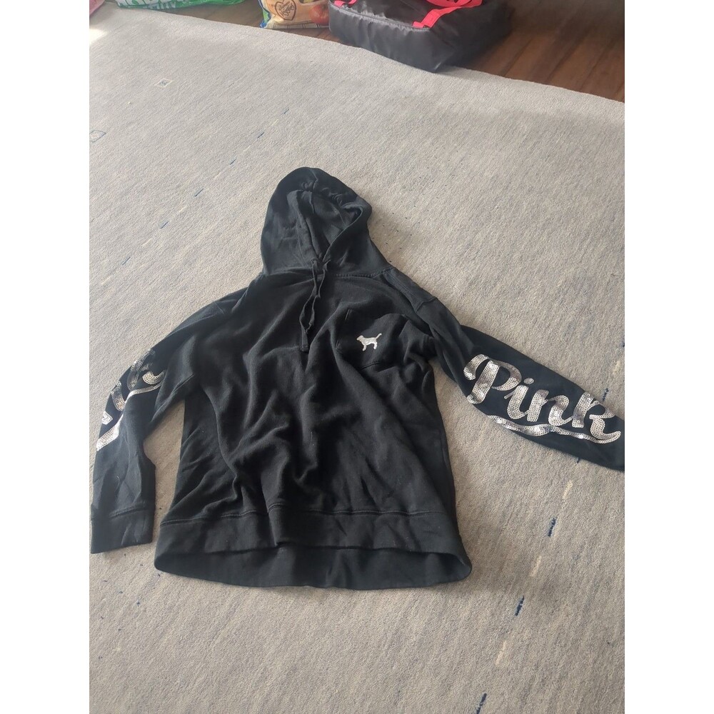 PINK Vintage Sequin Hoodie